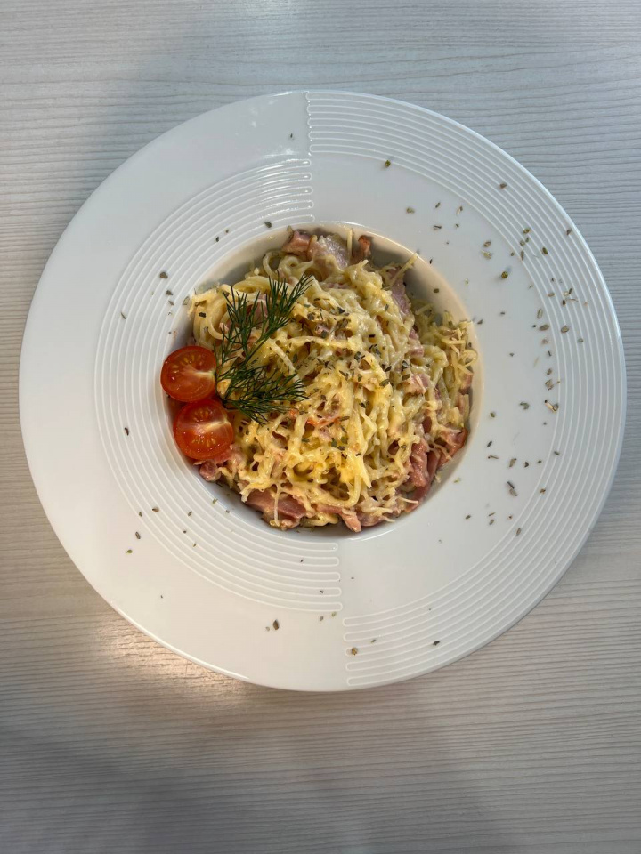 Паста с беконом