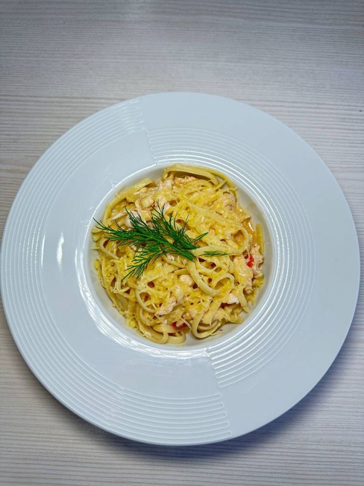 Паста с куриной грудкой